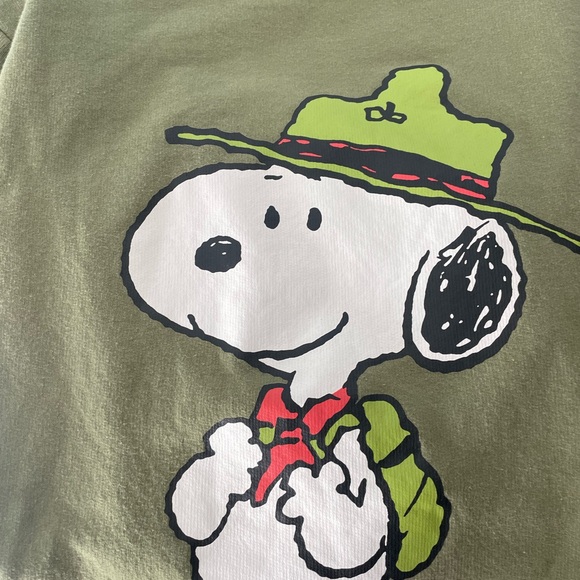 Peanuts Olive Green Hybrid Apparel - Picture 3 of 5